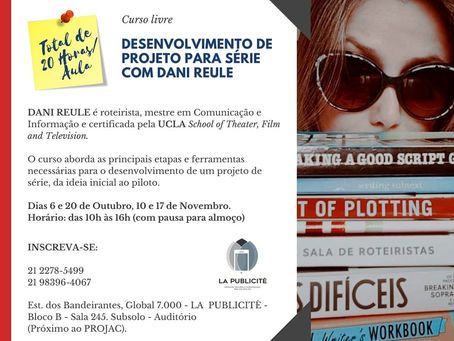 Abertas as inscrições para o Curso de Desenvolvimento para Série no Rio