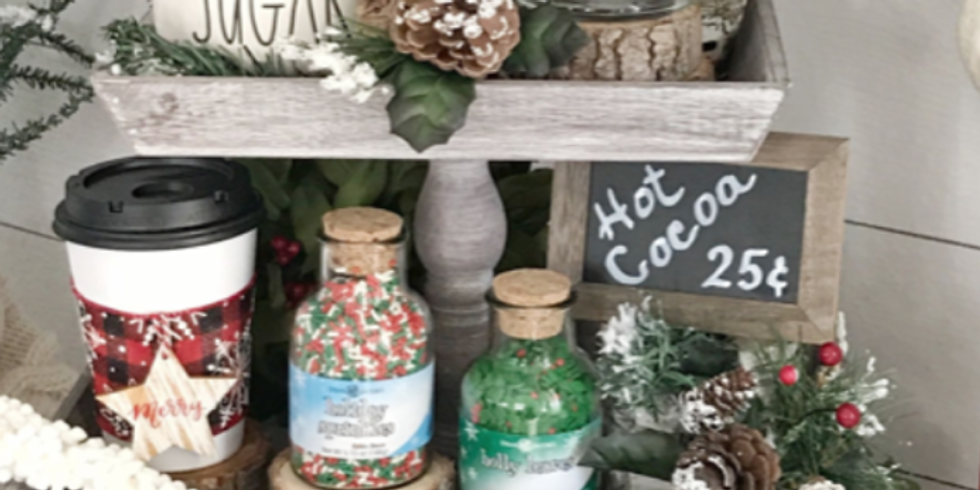 Hot cocoa cart making class