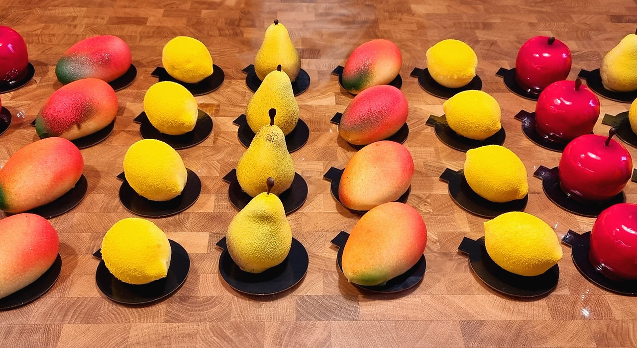 Fruits en trompe l'oeil