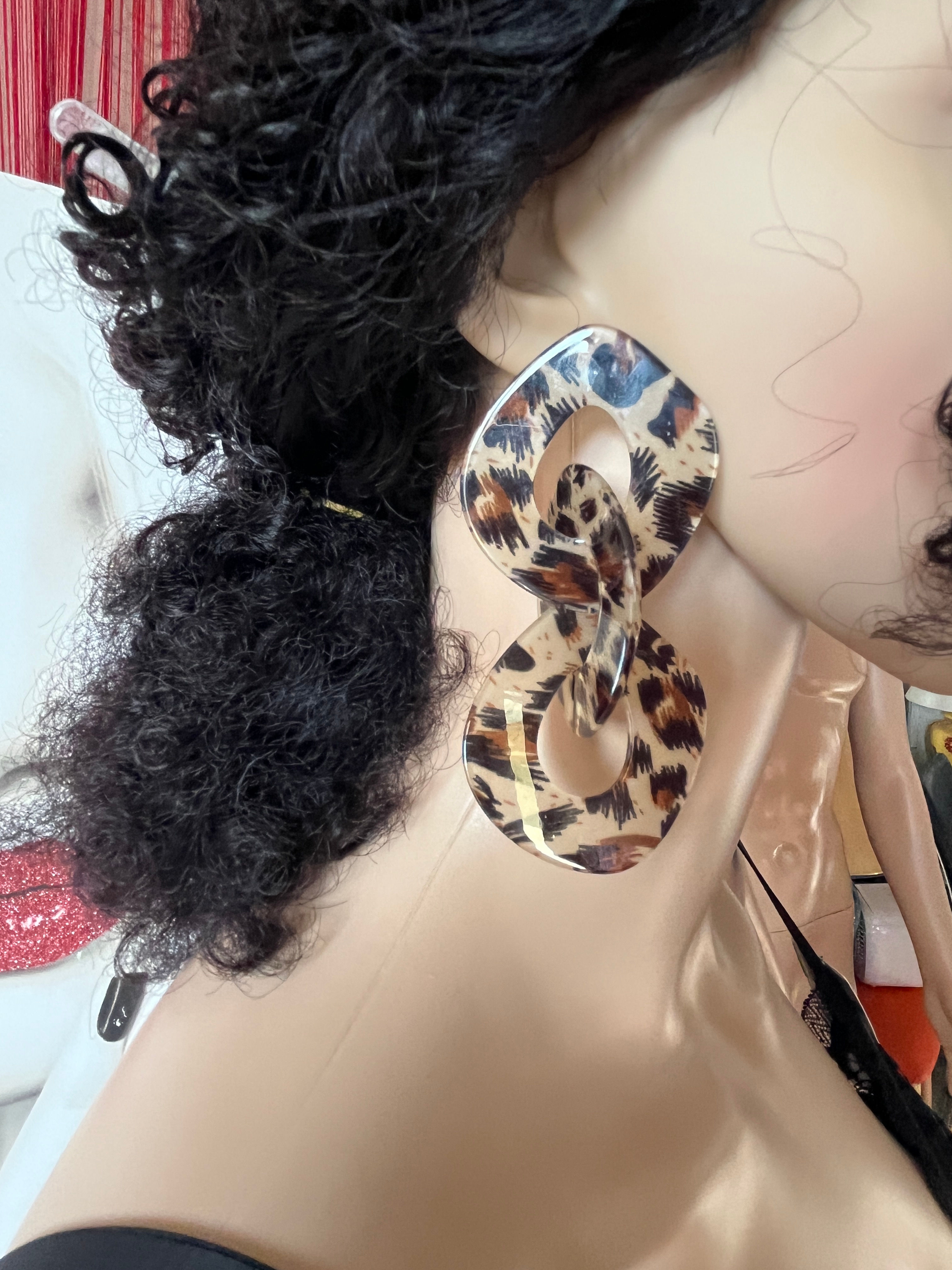 Boucles d'oreilles hyena colorway