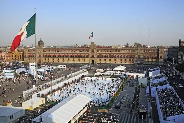 Zócalo Square in Mexico city.