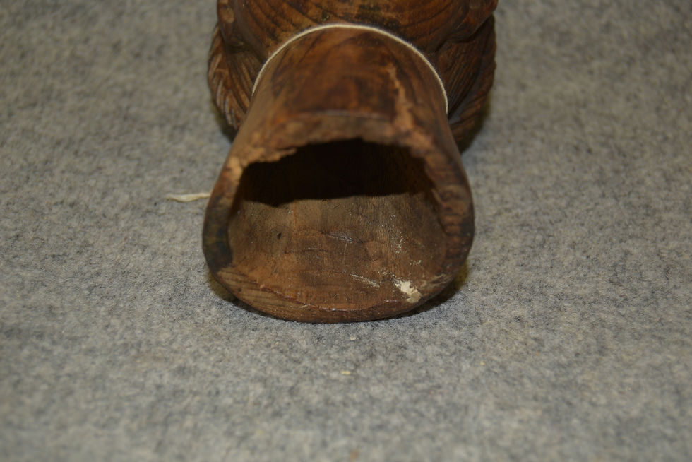 Miniature : Tête de marionnetteen bois