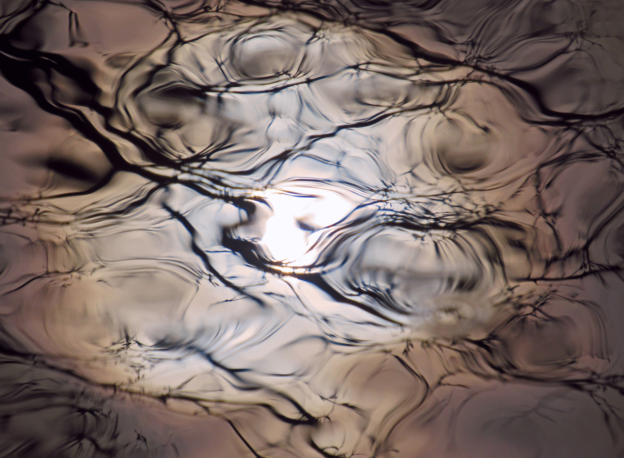 Reflets voile rosé