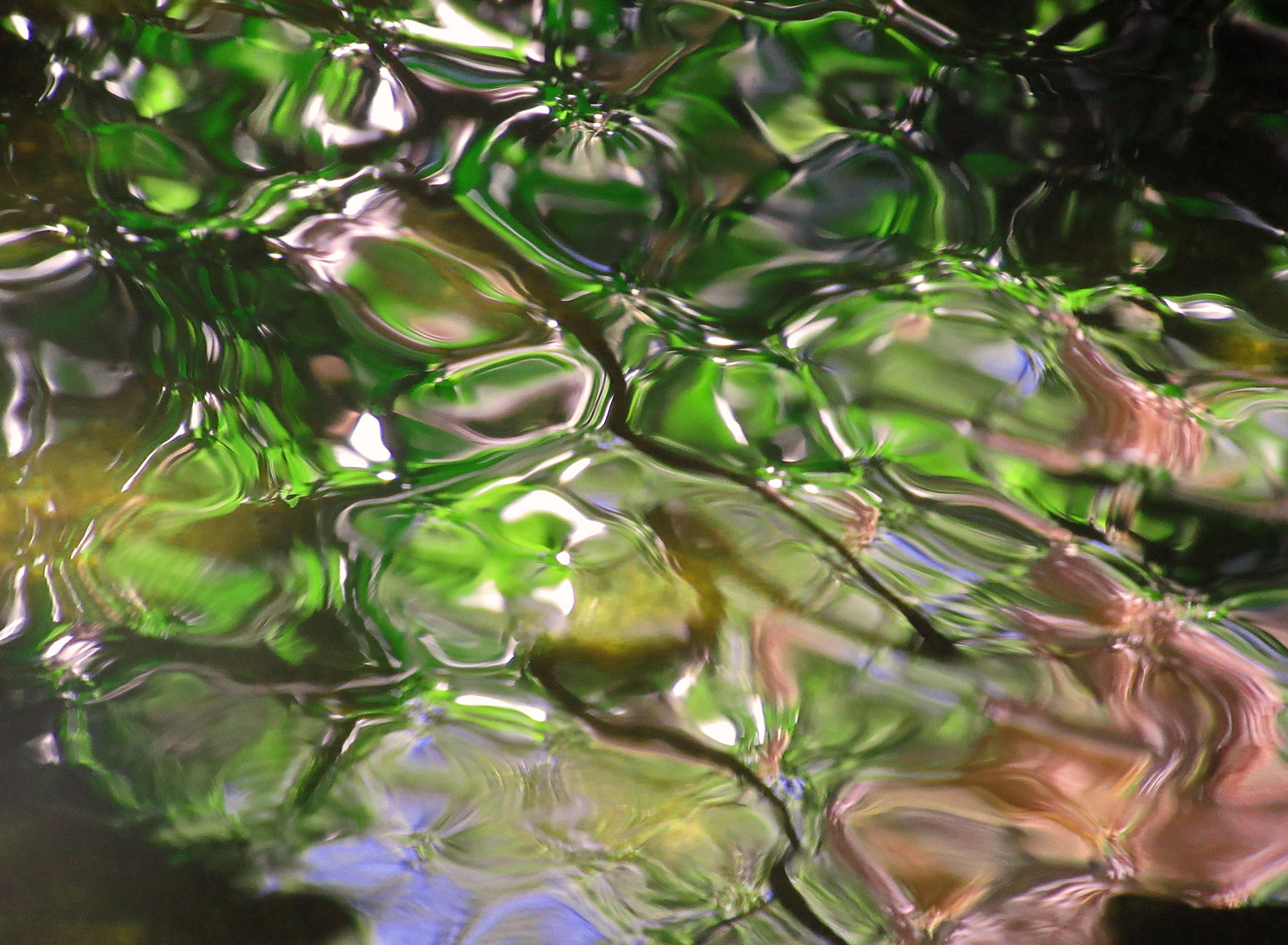 Reflets illusion de verre