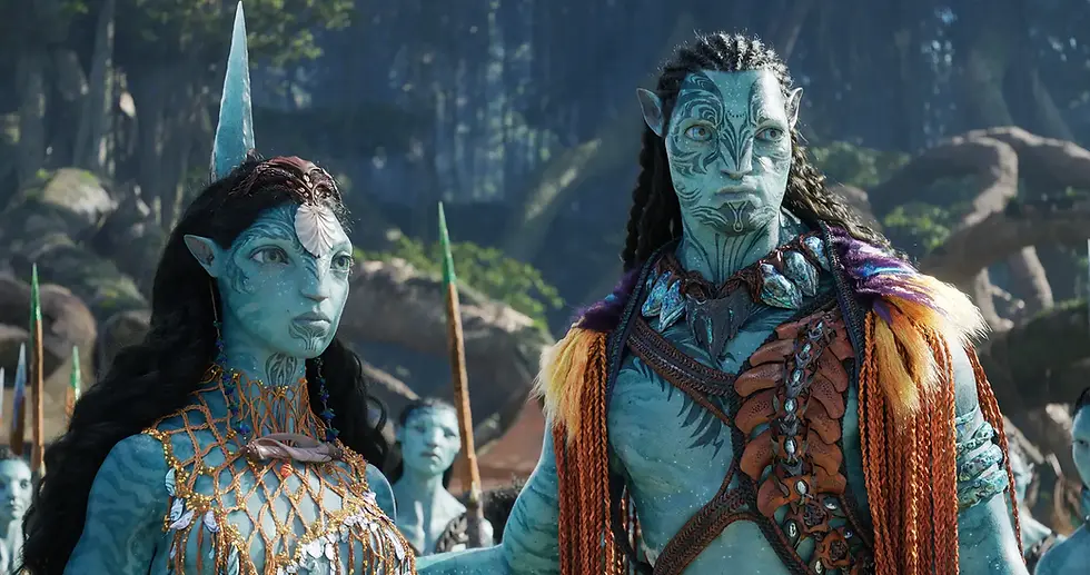 Kate winslet and cliff curtis in avatar the way of water