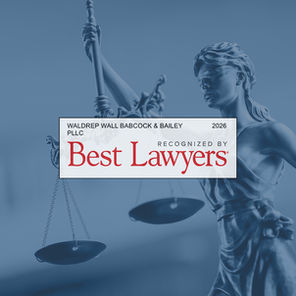 The Best Lawyers logo superimposed on an image of the scales of justice