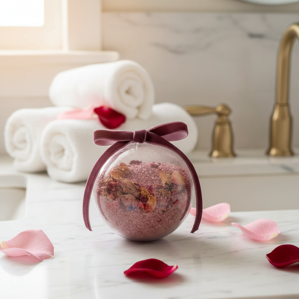 Holiday Bath Tea Ornaments with Goat Milk