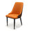 Thumbnail: Patterned Orange Leather Chair