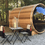 Thumbnail: Panoramic View Clear Cedar Barrel Sauna w/ Porch