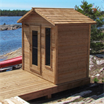 Thumbnail: Outdoor Cabin Sauna - Knotty Cedar