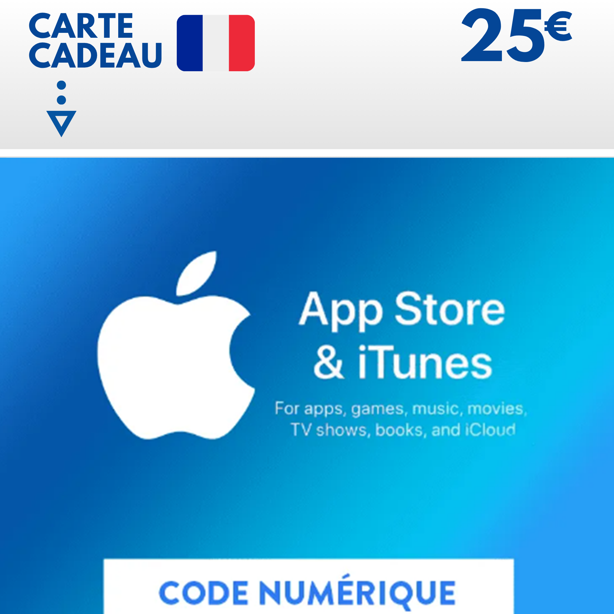 Carte Apple 25€ (FR)