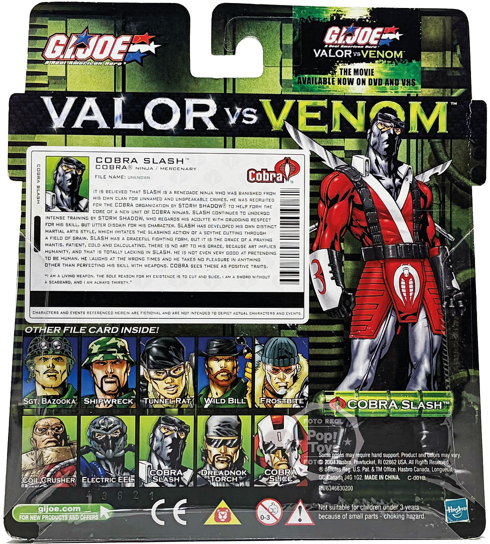 Miniatura: Hasbro | Valor Vs Venom | Cobra Slash Vs Cobra Slice