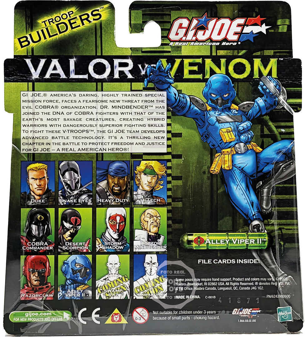 Miniatura: Hasbro | Valor Vs Venom | Alley Viper II Vs Cobra Viper