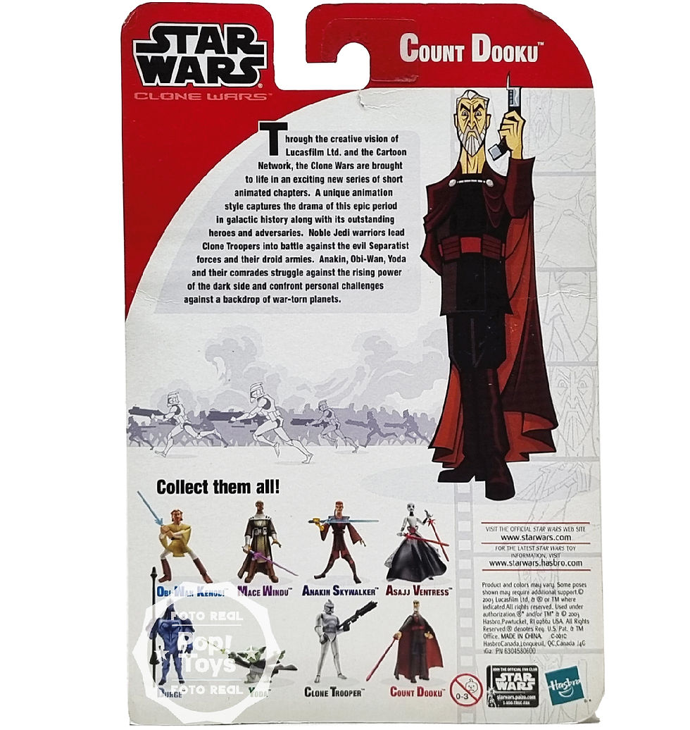 Miniatura: Hasbro - Clone Wars - Cartoon Network - Count Dooku