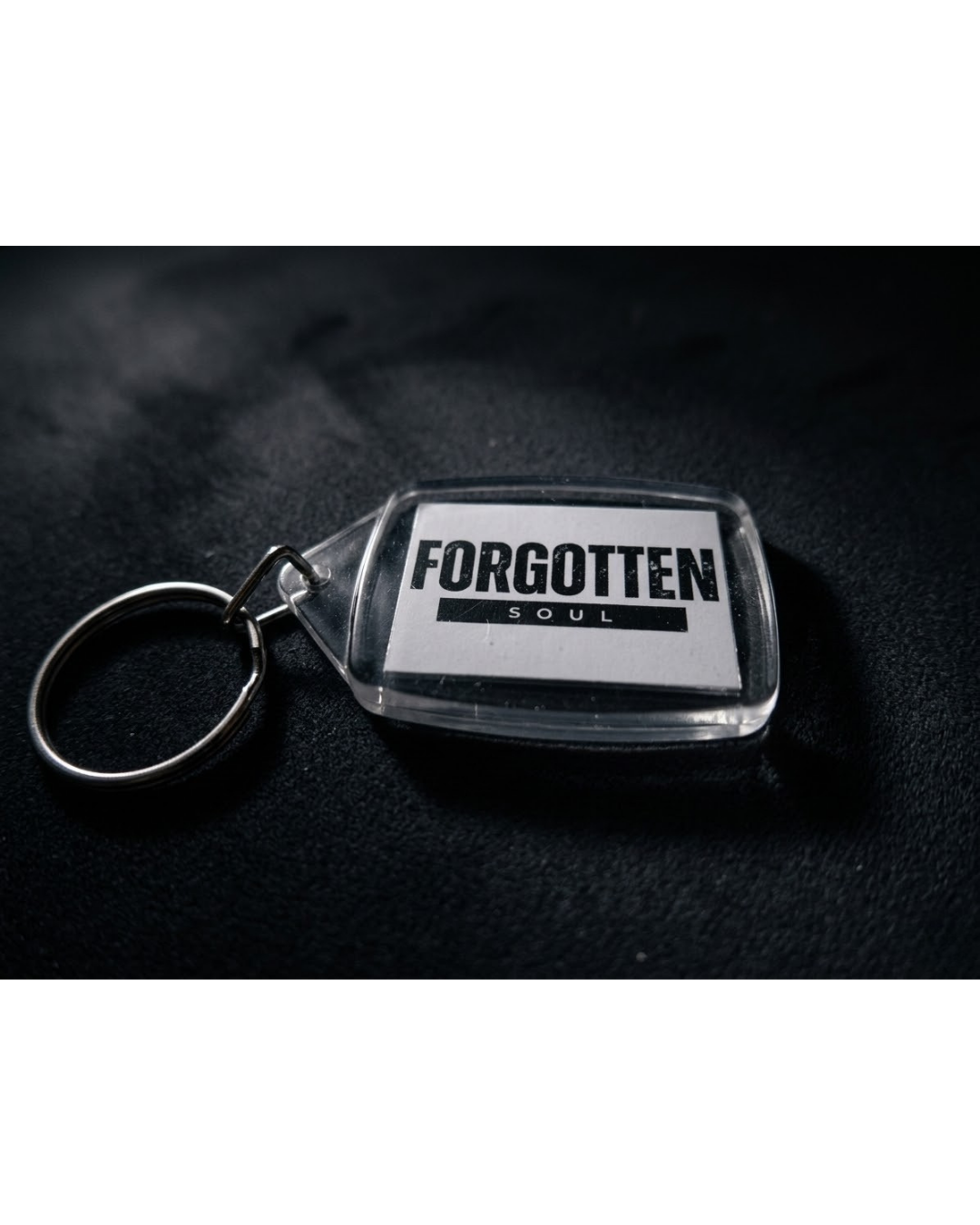 White Forgotten Soul Keyring