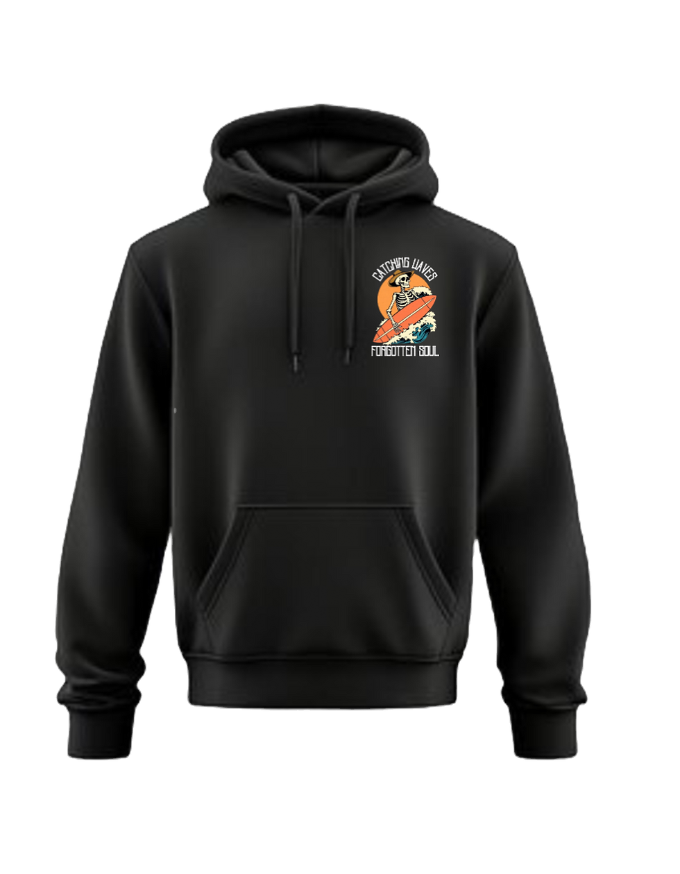 Catching Waves Black Hoody