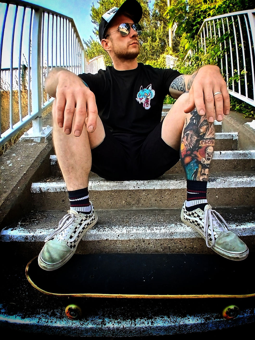 Thumbnail: Mentally Stable Black Front & Back T-Shirt