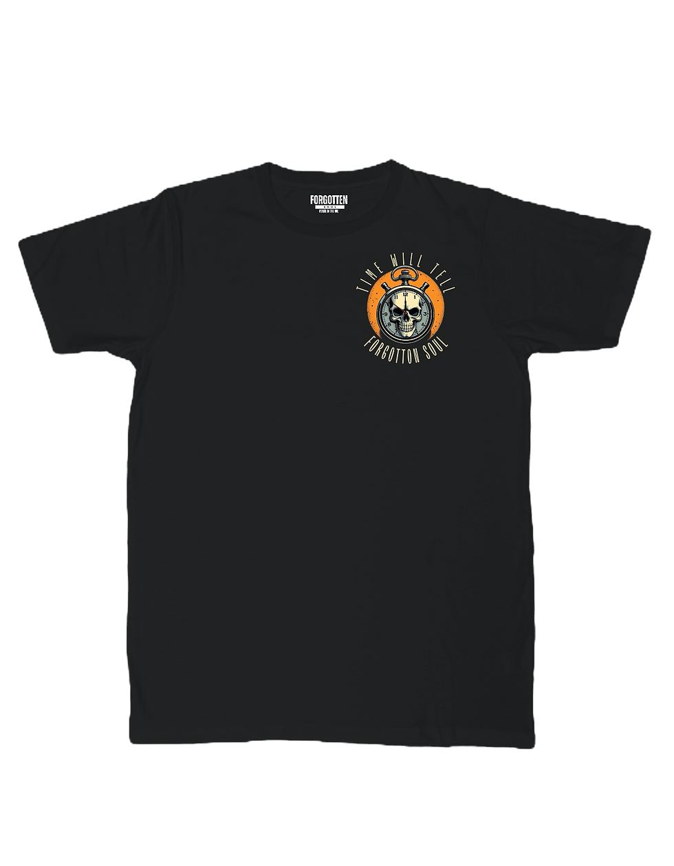 Time Will Tell Black Front & Back T-Shirt