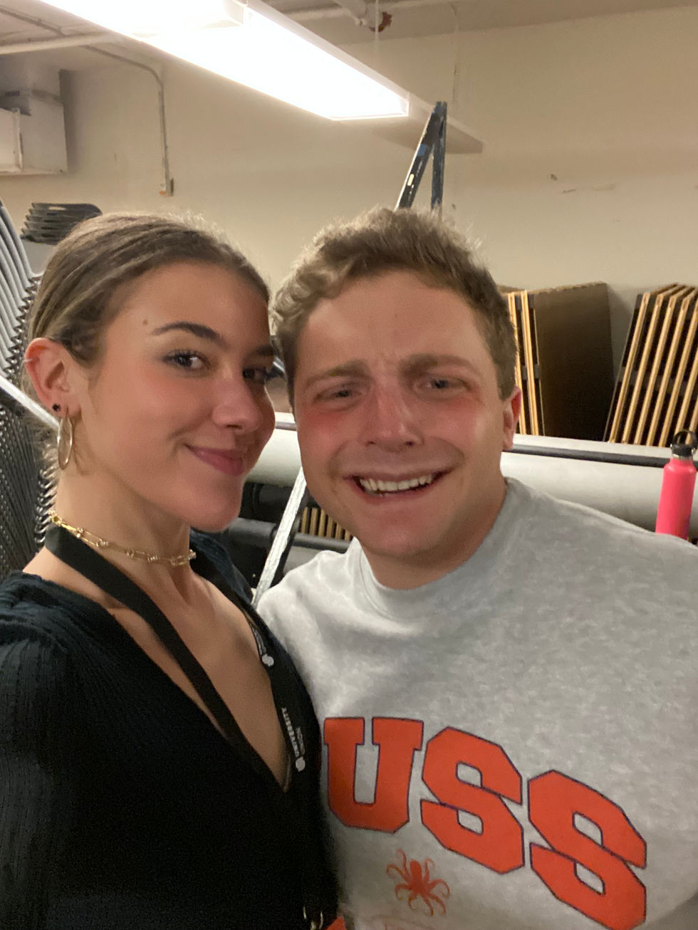 Michela and Jake Shane at comedy show in 2023