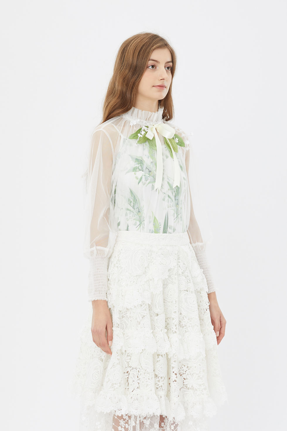 縮圖：KanaLili lily of the valley mesh top