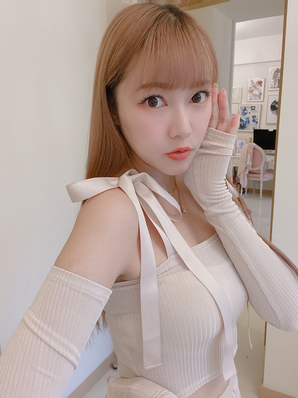 Thumbnail: Kanalili Ballerina Top in Sandshell