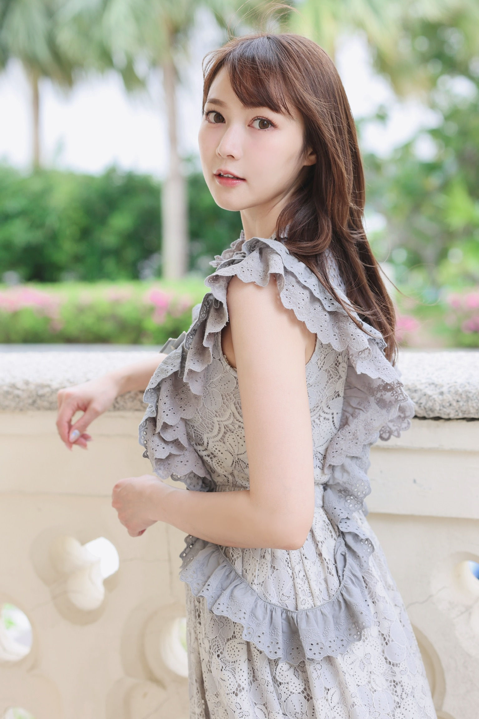 KanaLili Nechama Lace Dress in Dapple Grey