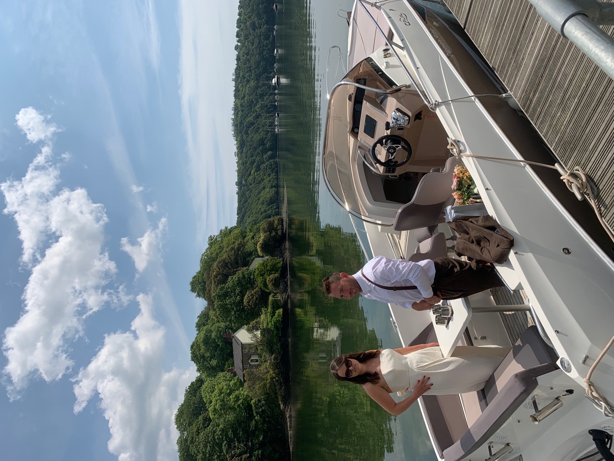 Celebrating a special occasion on the water