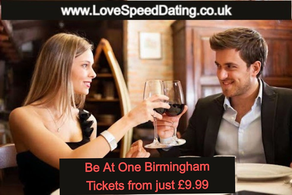 Speed Dating Ages 30's & 40's Birmingham Be At One