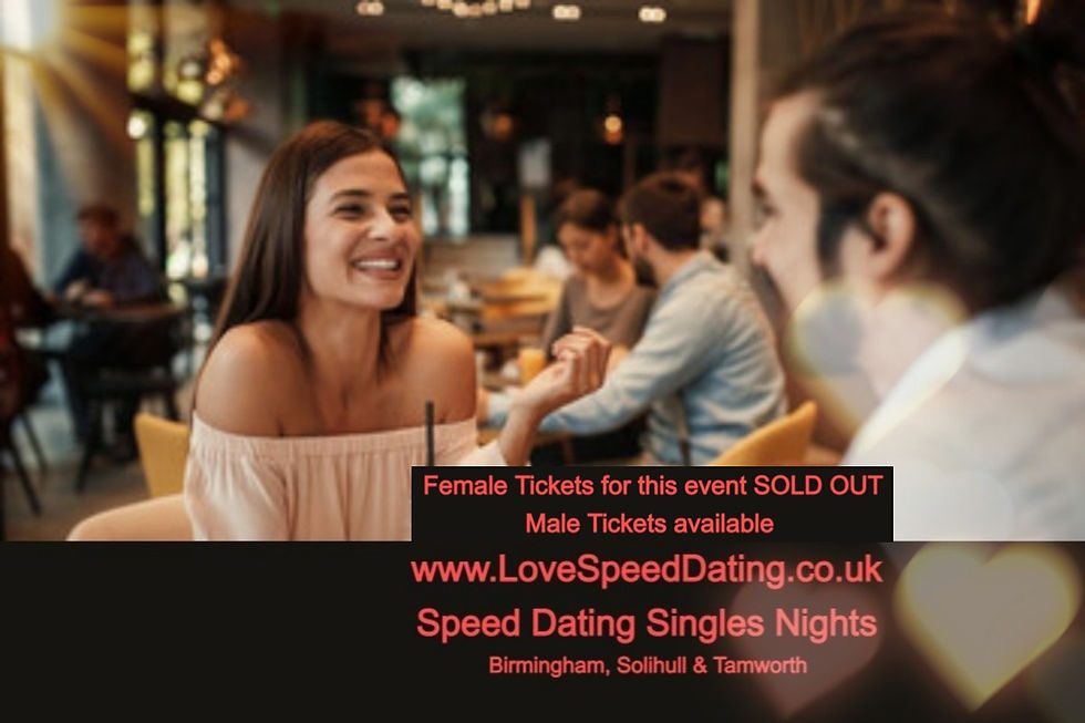 Speed Dating Ages 40's & 50's Birmingham Be At One *St Patricks Day*