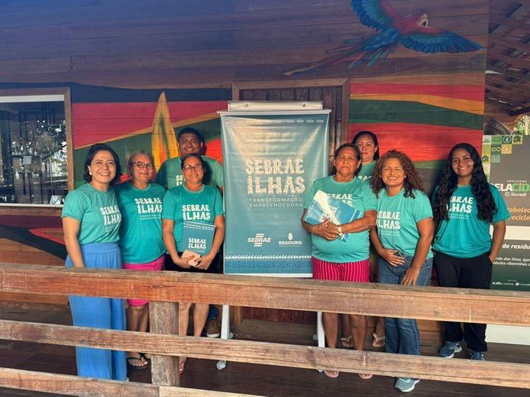 Uma das turmas do Sebrae Ilhas, que atendeu alunos residentes na região das ilhas de Belém