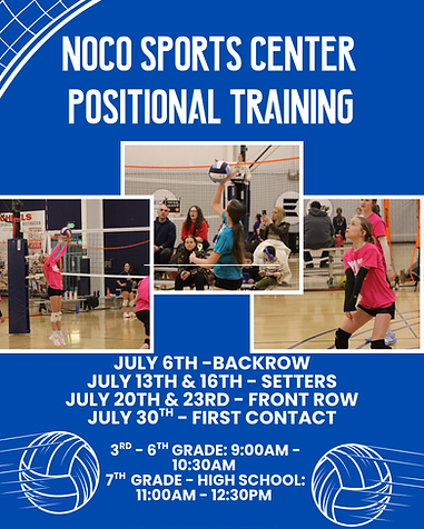July Positional Training Volleyball  