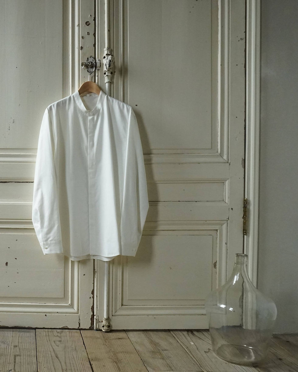 サムネイル： 99% cotton stand collar shirt