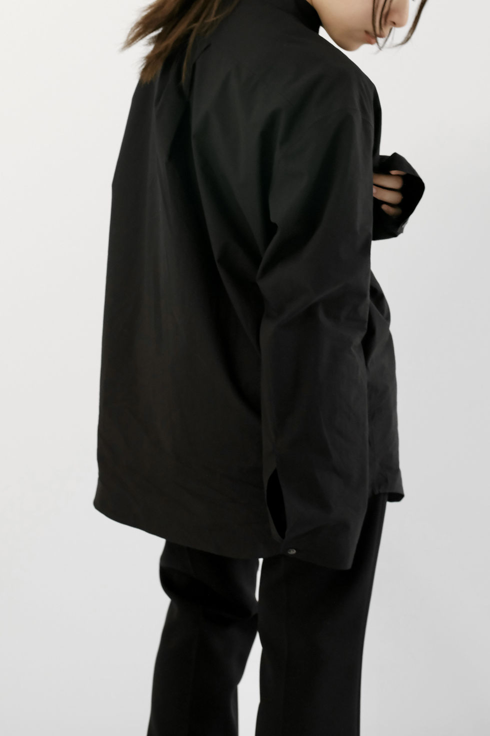 サムネイル： Cotton relax shirt(近江晒し加工)_Black