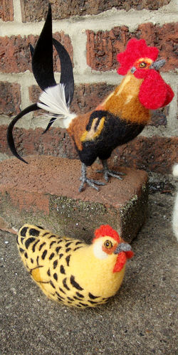 Rooster and Hen