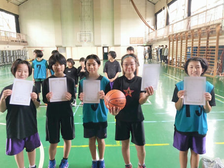 オンラインフリースロー大会結果!男女ともに優勝!