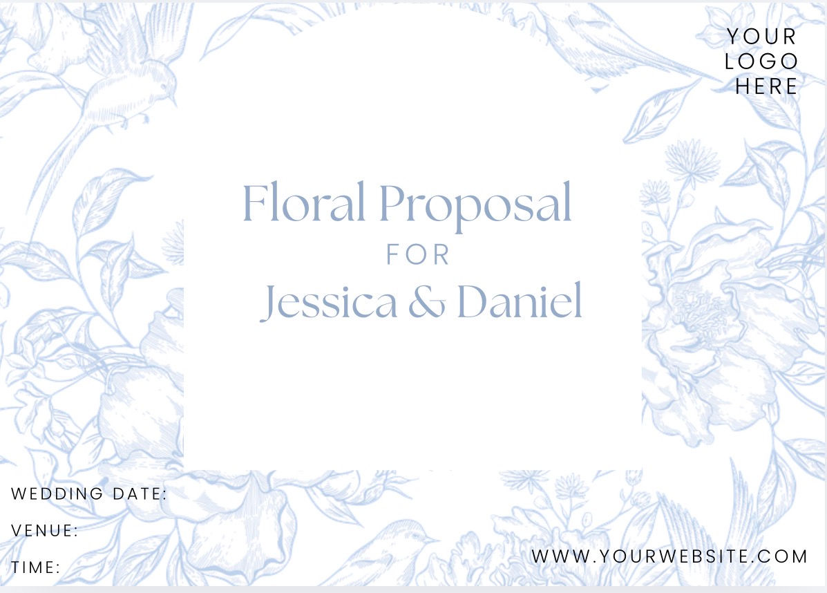 Wedding Proposal BLUE Template