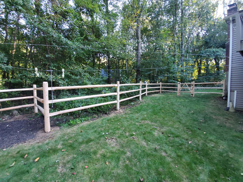 Wood Post and Rail