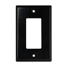 Wirepath™ Midi Decorative Single Gang Wall Plate - Brown
