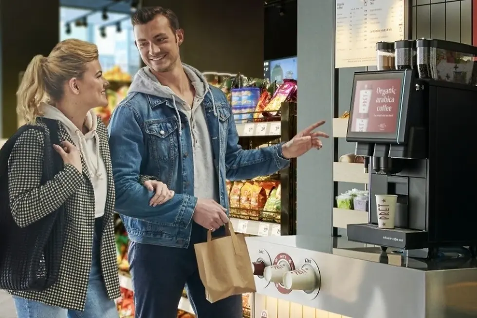 JDE Cafitesse cymraeg vending