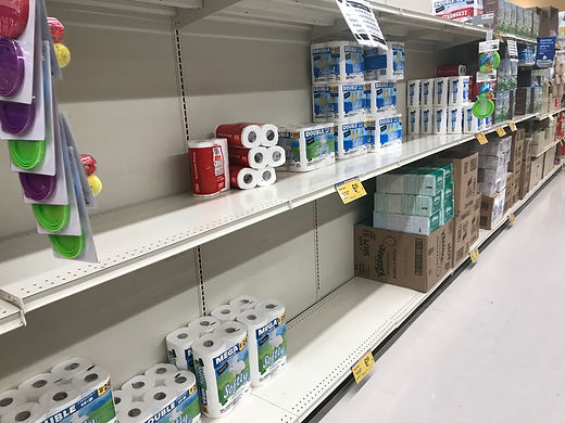 Found TP / PT and Kleenex plus some wipes