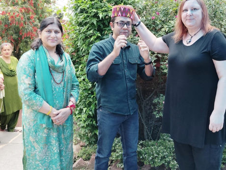Our volunteer Ashish honored by our sponsor Rachel