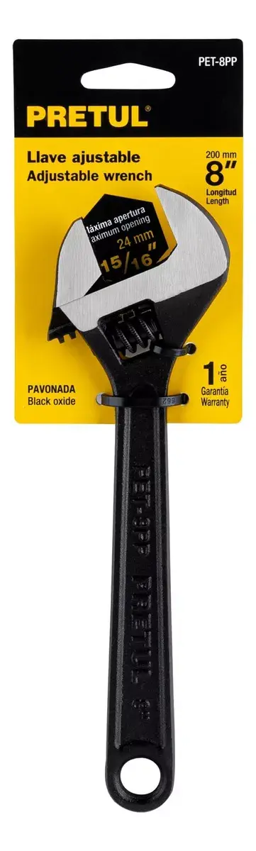 Llave Francesa Pretul "8" PET8PP