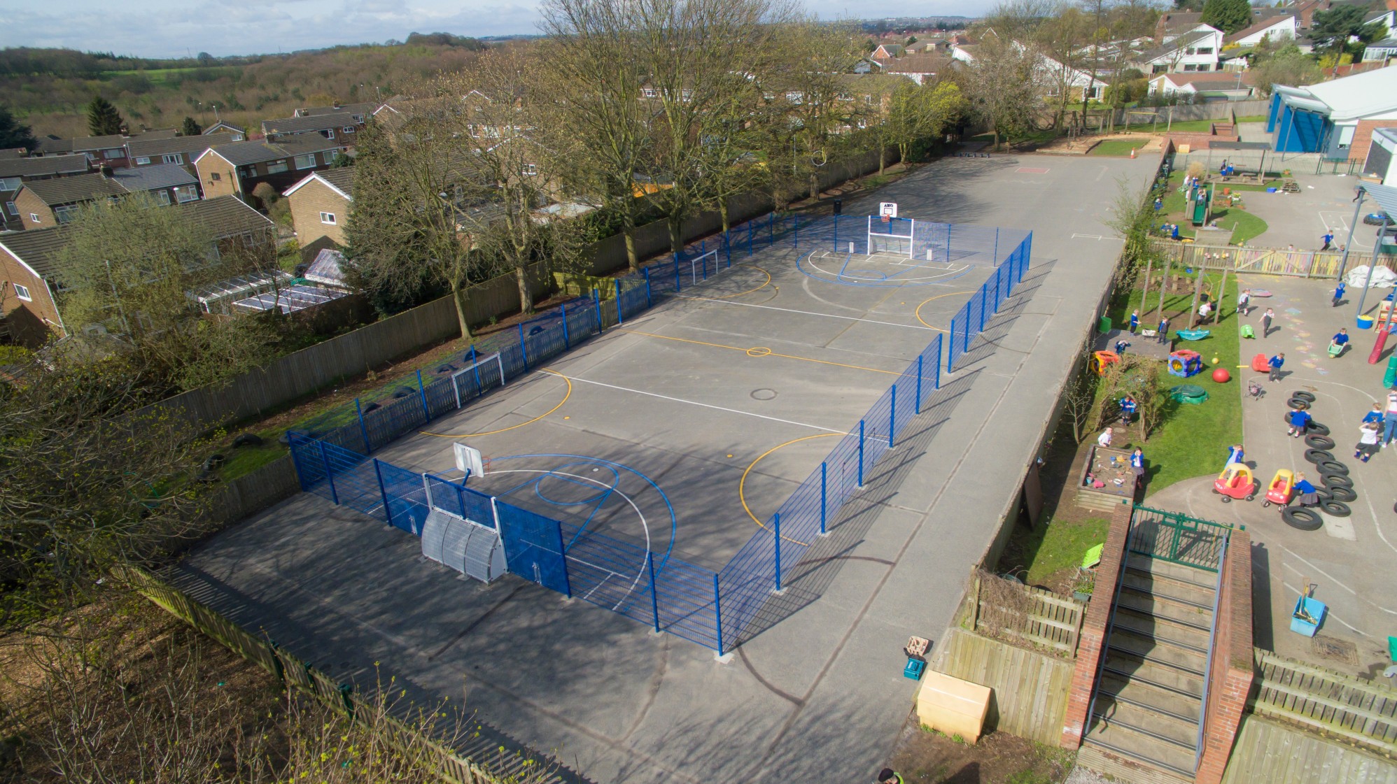 New School MUGA is a hit Axo leisure Play & Sports equipment