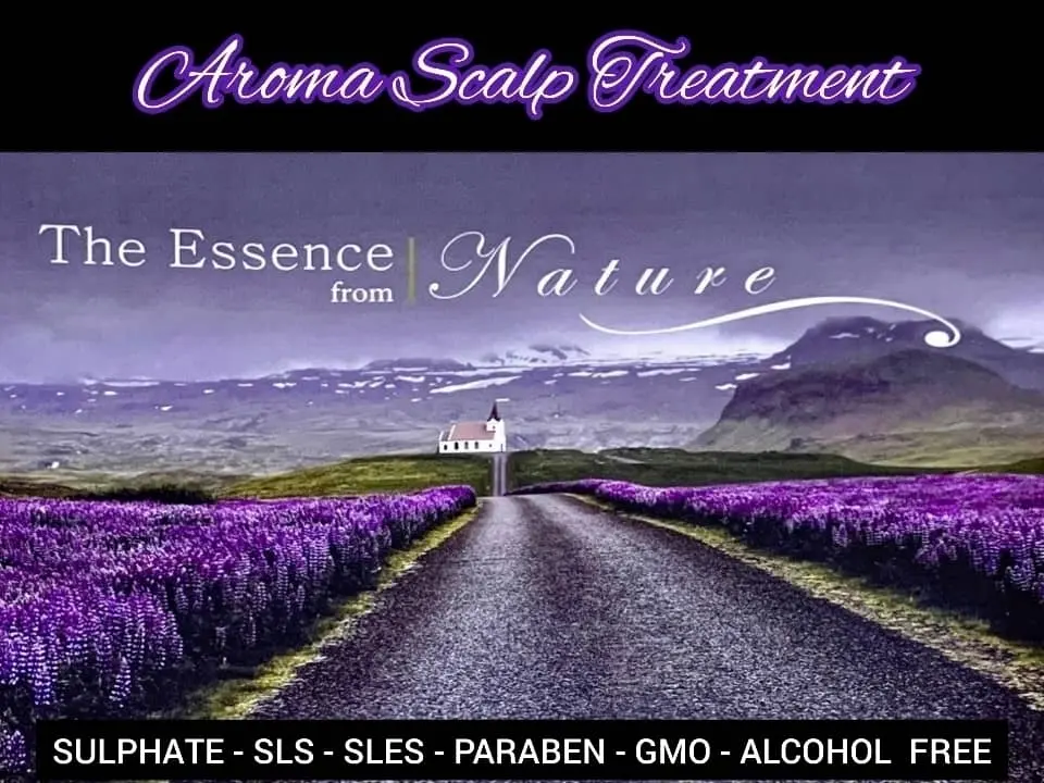 Organic hair salon scalp treatment promotion