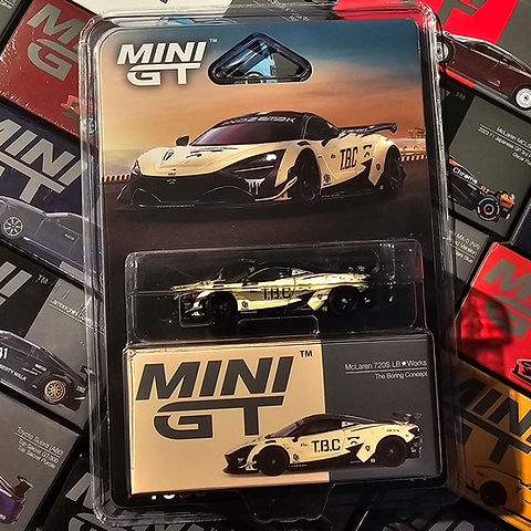 MiniGT X LBWK X TBC McLaren 720S Boring White Diecast | Gear Oil Cafe