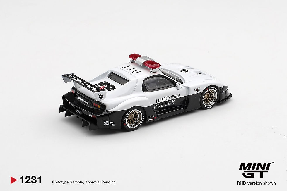 Thumbnail: MiniGT Mazda RX7 LBWK Super Silhouette Police Diecast #1231 (PRE-ORDER)