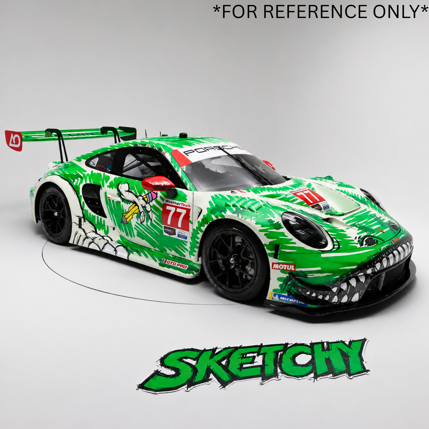 Spark AO Racing Porsche 911 "Sketchy" '26 Laguna Seca Diecast (EARLY PRE-ORDER)