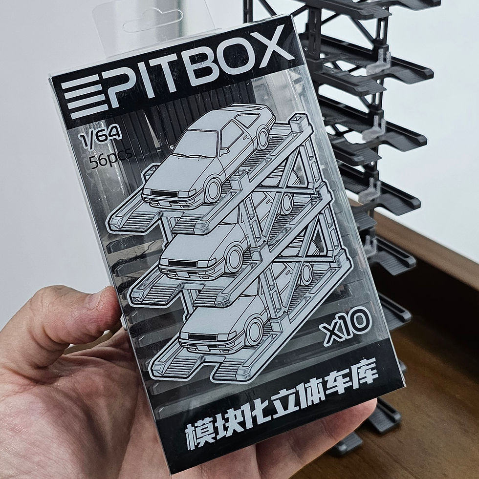 PitBox Ver.02 Premium Molded Modular 1:64 Car Display