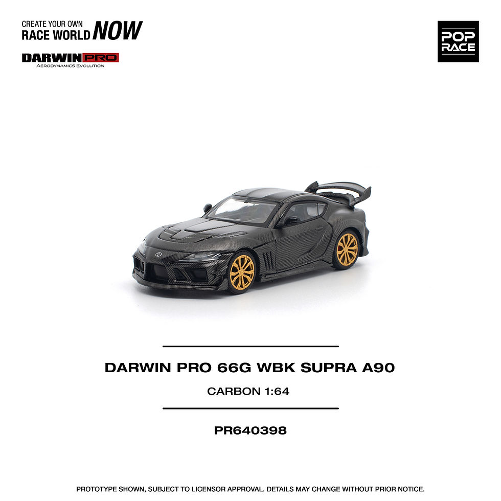 Pop Race Toyota Supra GR CARBON (PRE-ORDER) Diecast Car