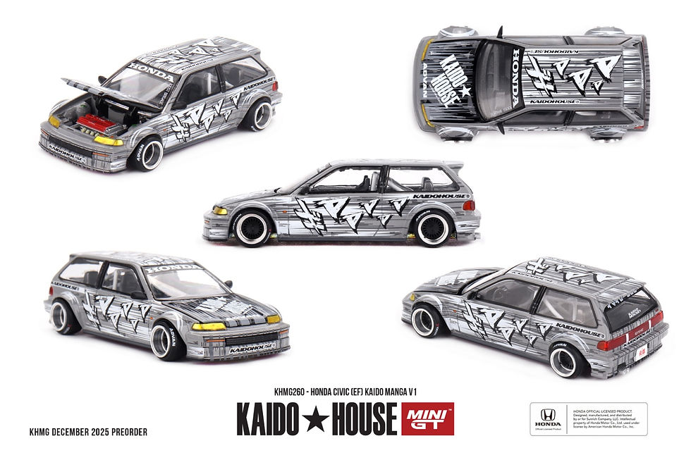 Kaido House Honda Civic EF "Manga" Diecast (CHANCE OF CHASE)(PRE-ORDER)